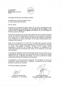 Invitación al Presidente de la Junta de Castilla y León