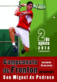 Cartel del campeonato de frontón