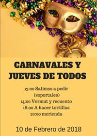 Carnavales y Jueves de Todos 2018