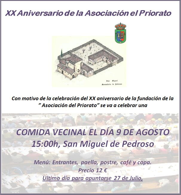 Comida vecinal - 9 de agosto de 2014