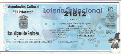 Lotería Navidad 2012