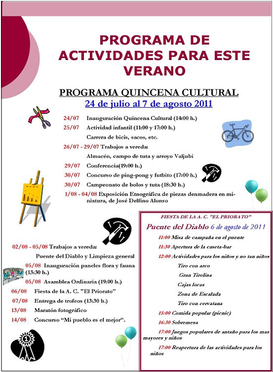 Programa Quincena Cultural 2011