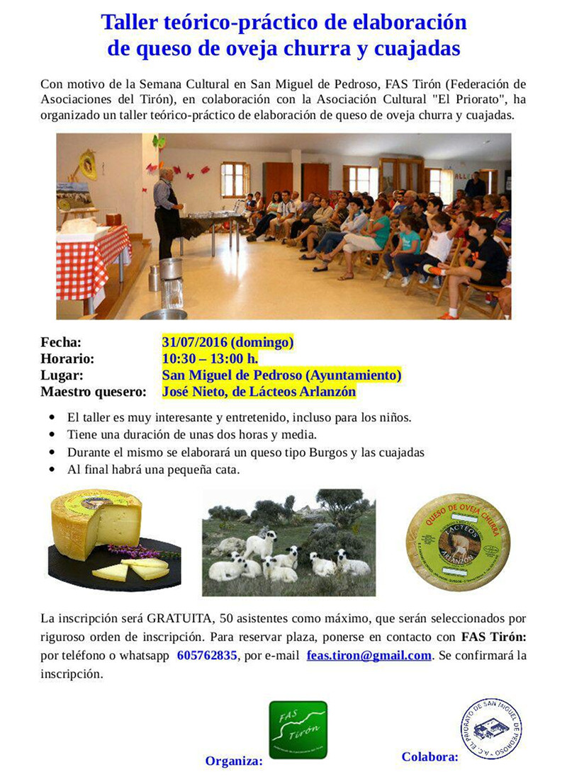 Taller de quesos y cuajadas